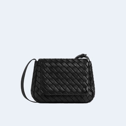 보테가 베네타 코블 메신저백 블랙